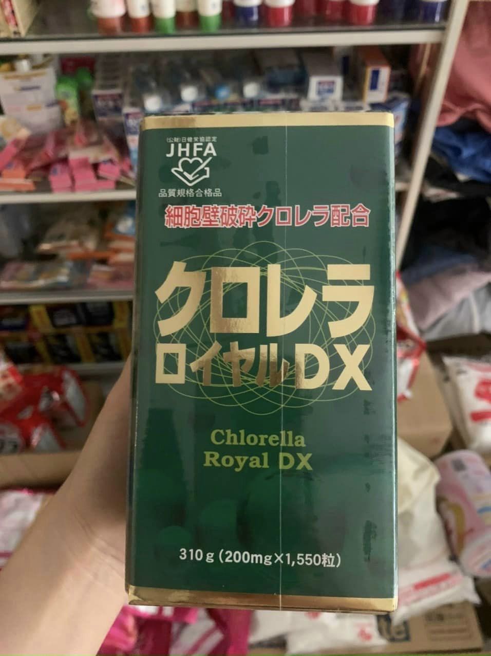 Tảo xanh lục Chlorella Royal DX Nhật Bản 1550 viên