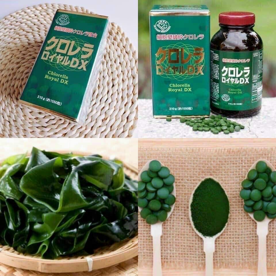 Tảo xanh lục Chlorella Royal DX Nhật Bản 1550 viên